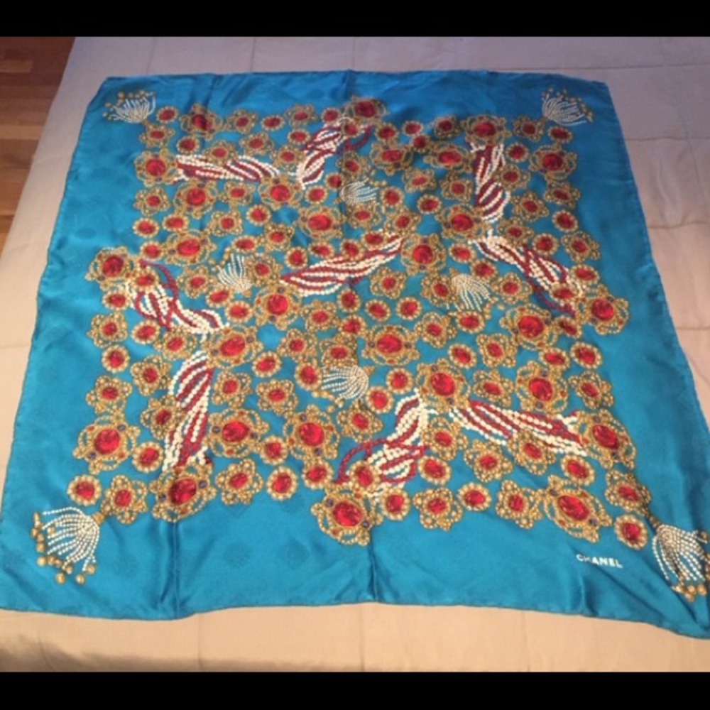 Chanel Vintage Silk Scarf